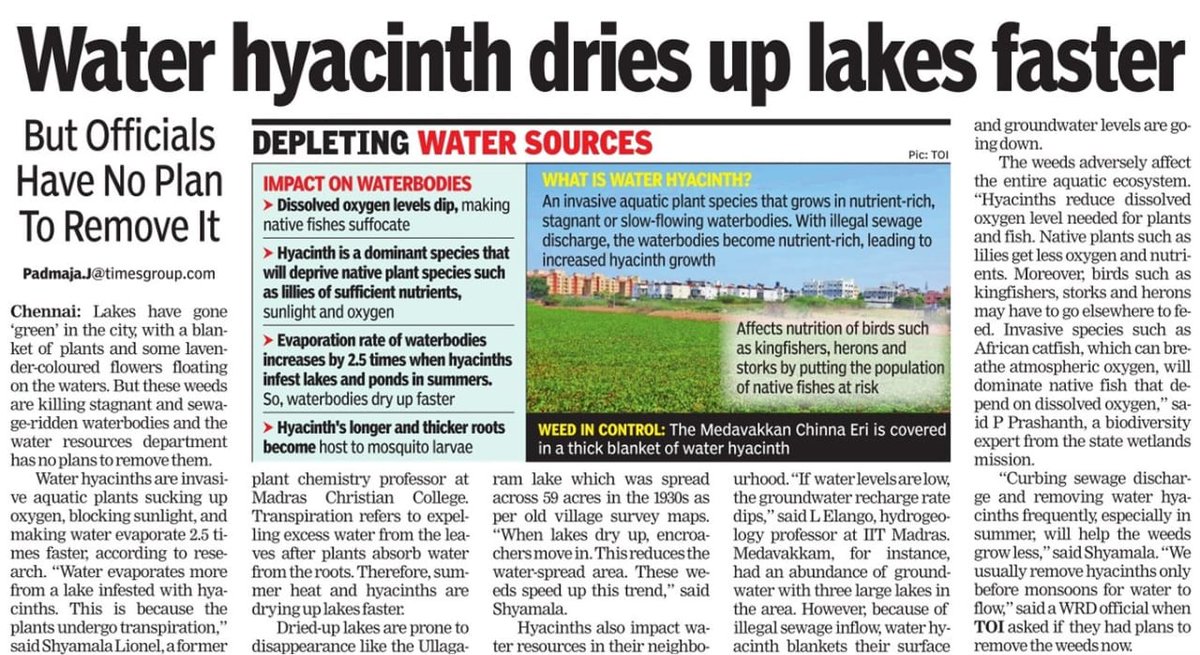 And we continue to neglect our waterbodies ....

#Chennai #Bengaluru #Delhi .... everywhere !!!