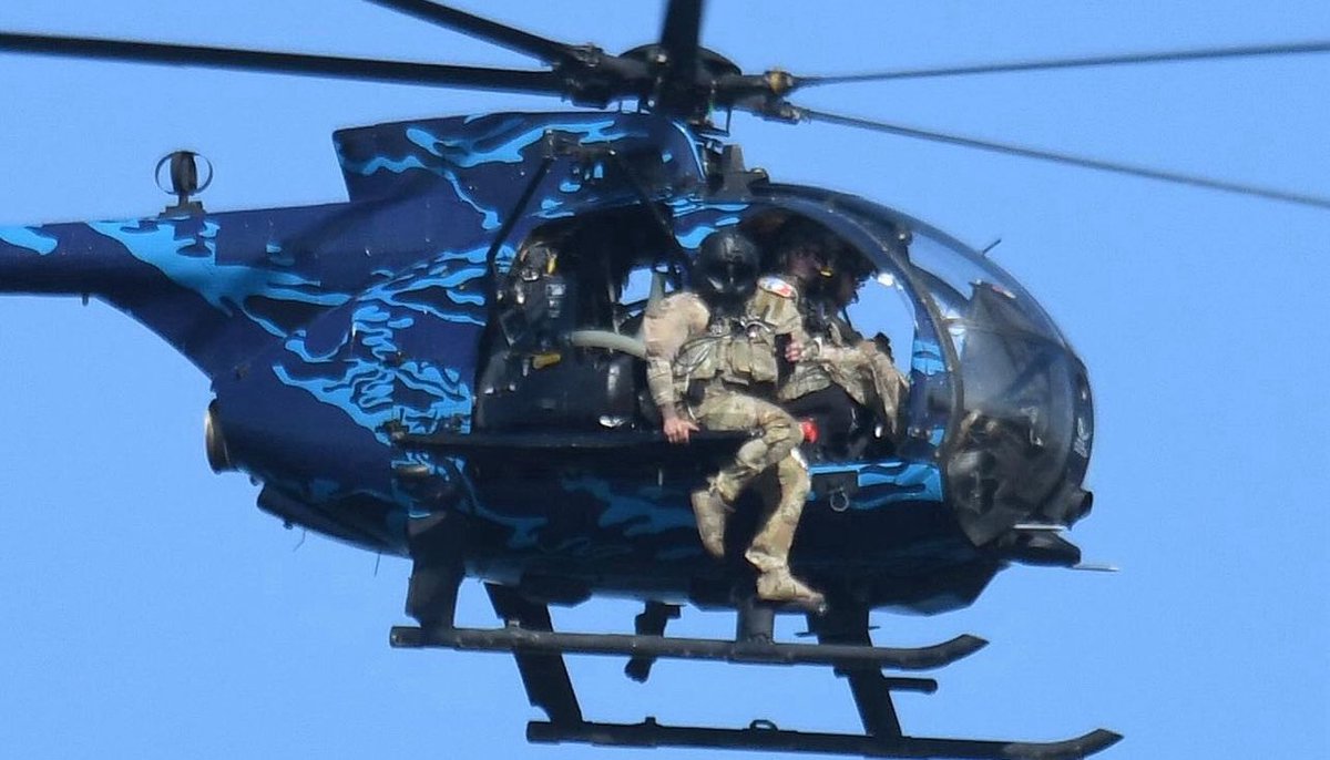160th SOAR(A) MH-6Ms are now also utilizing the maritime wrap schemes.