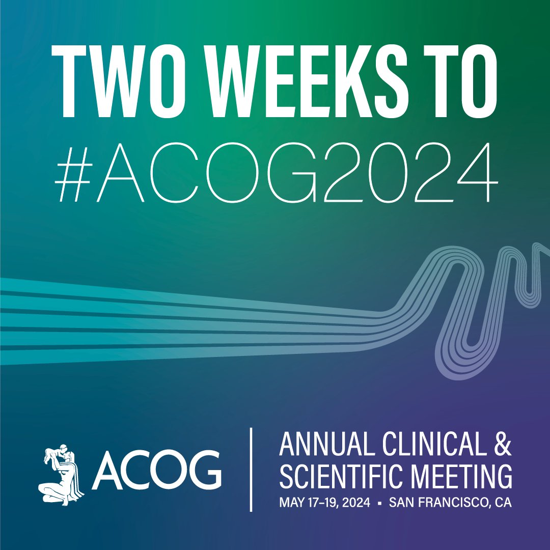 Get ready to shine! 😎 The highly anticipated 2024 Annual Clinical & Scientific Meeting is coming to San Francisco, California, from May 17 to 19. Join the excitement and use #ACOG2024 to share your journey.