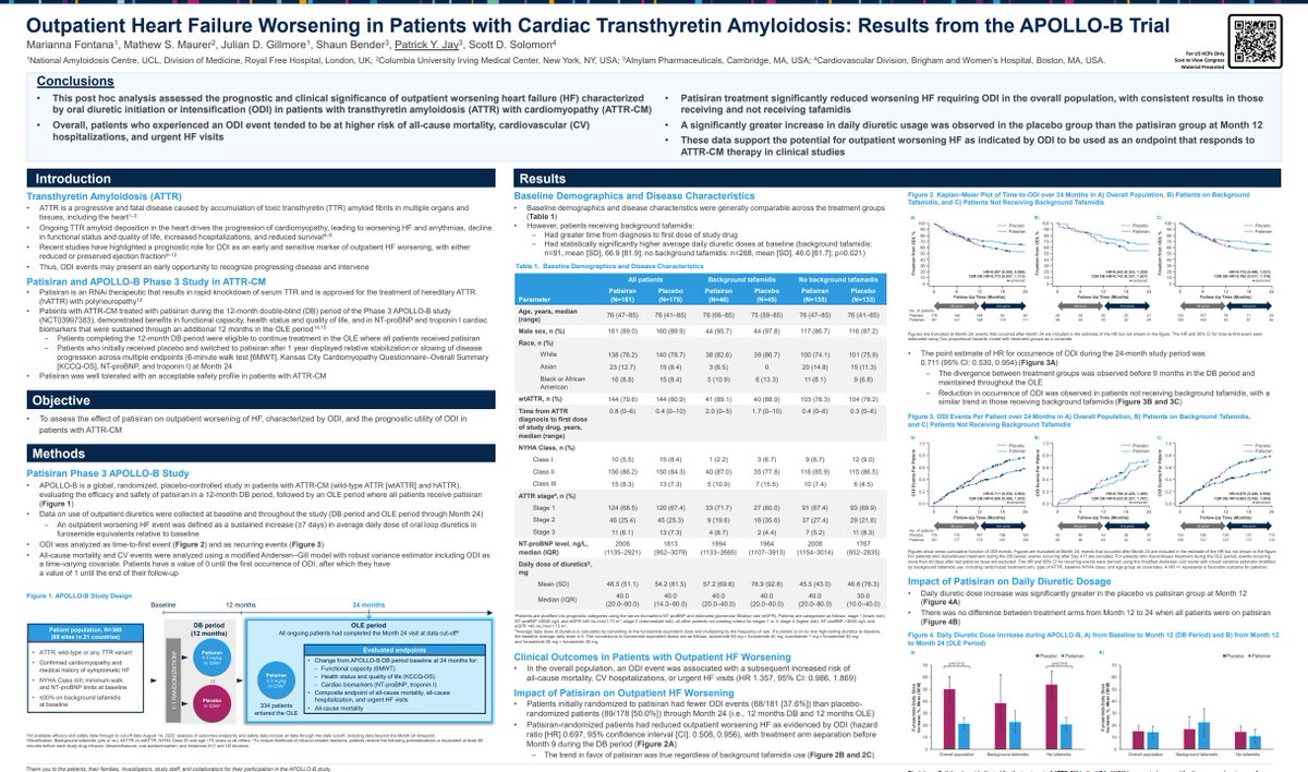 Oral diuretic intensification (ODI) in APOLLO-B in patients with #ATTR #cardiomyopathy #CardioTwitter