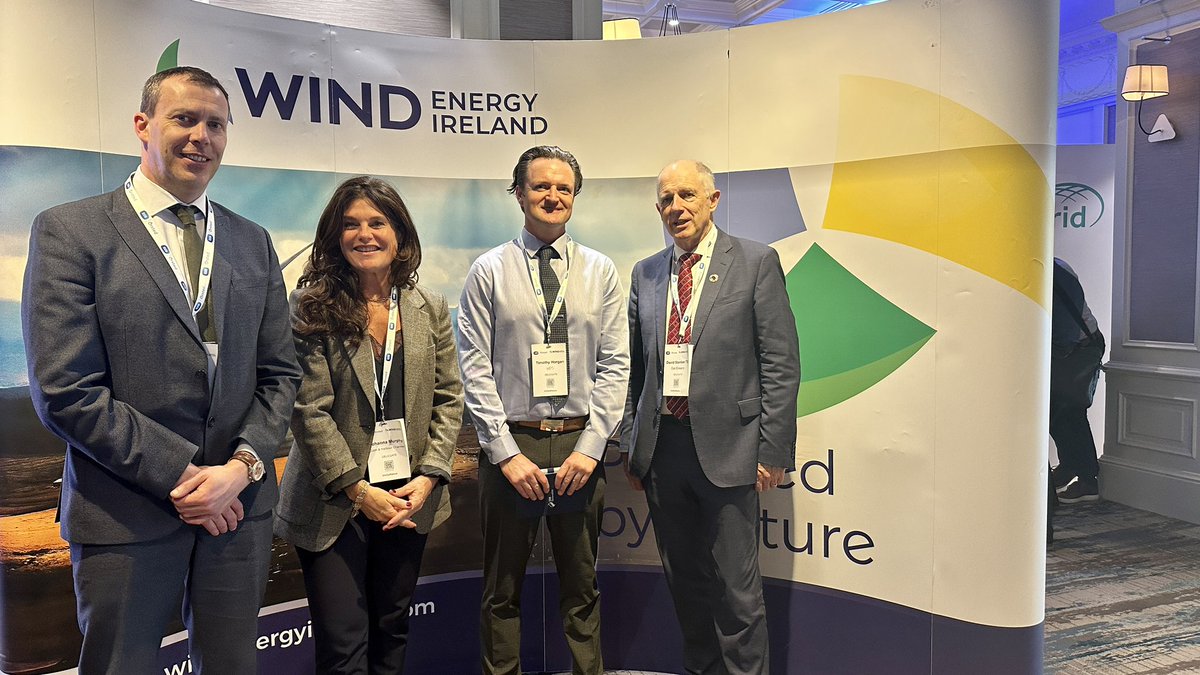 Super 2 days at the #offshorewindenergy conference in Dublin. Positive keynote speeches from both @MichealMartinTD & @EamonRyan regarding the delivery of ORE to Ireland. Thank you to @dpenergygroup for the invite and delighted to attend as chair of the energy/infr @CobhHarCham
