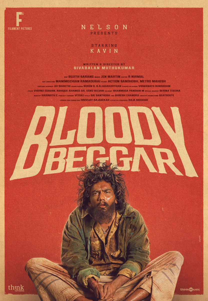 #BloodyBeggar #firstlook @Kavin_m_0431 #sivabalan @FilamentPicture