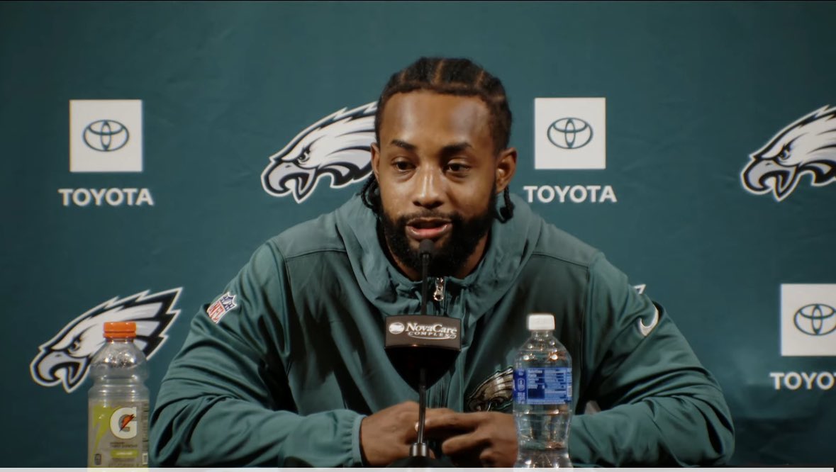“I’m excited to learn, practice and play at the level they play at” — on AJ Brown and DeVonta Smith.

-#Eagles WR Ainias Smith Press Conference