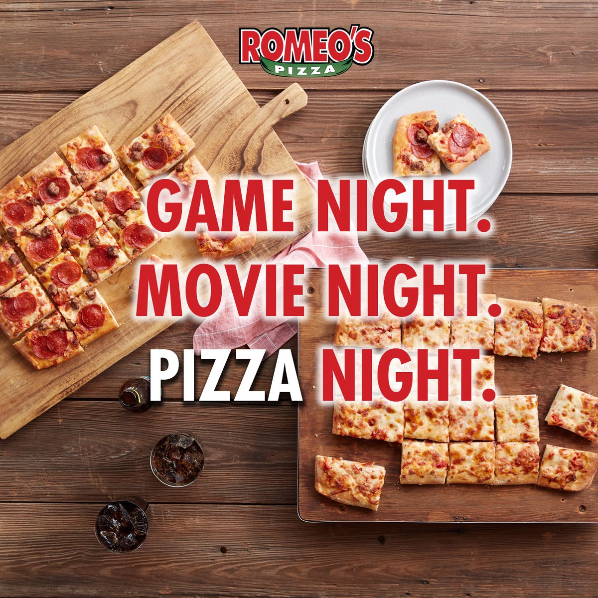 Call your friends, call your family, call your neighbors...it's Romeo's Pizza Night! 🍕❤️ Who are you sharing Romeo's with tonight?

#RomeosPizza #LocalPizzaChampion #PizzaConnects #SweetSmiles #Pizza #PizzaNight #HandcraftedExellence