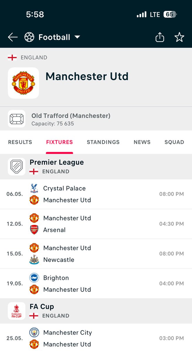 ManUtd fans fit no get joy this season again 
Omo see Fixtures as he hard like Naija😹😹😹