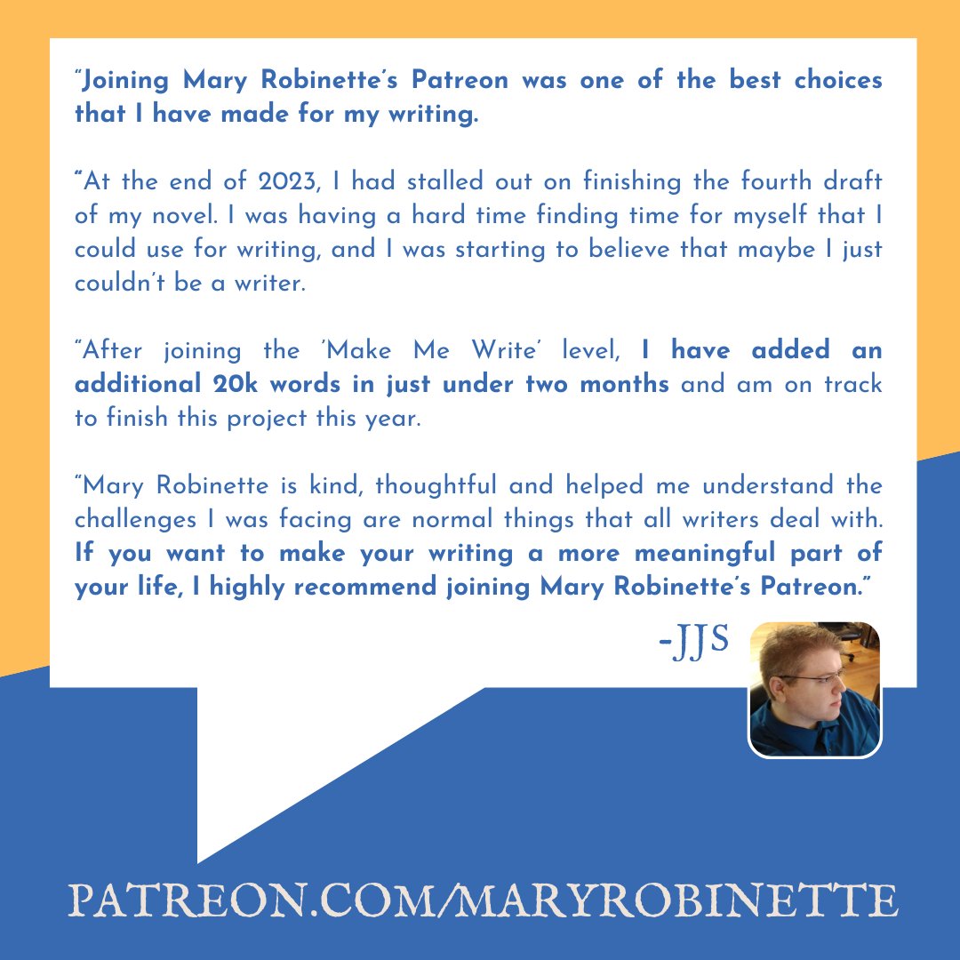 I was honored to receive this feedback from a member of my Patreon. I have several Patreon events coming up in May, and I'd be thrilled if you decided to join us. The link to learn more and secure a 7-day free trial to see if it's a good fit for you is patreon.com/maryrobinette