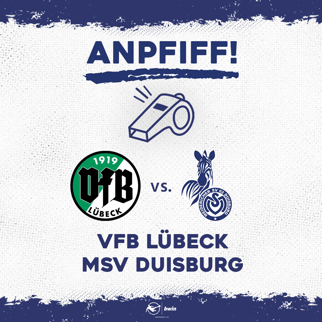 1' Der Anpfiff an der Lohmühle...

Jetzt live im #Matchday-Modus und 90 Minuten auf euren Ohren im Fanradio #ZebraFM (powered by FC Innenhafen). 🔥

📱 msv-duisburg.de/app 
📻 msv-duisburg.de/zebrafm

0:0 | #VFBMSV #WeilDUesBist #Duisburg