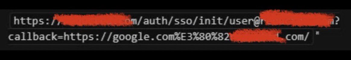 Bypass open redirection whitelisted using chinese dots: 👀🔓🔍

%E3%80%82

Tip: Keep eyes on SSO redirects 😉🔀

credit: @adrielsec 

#bugbounty #bugbountytips