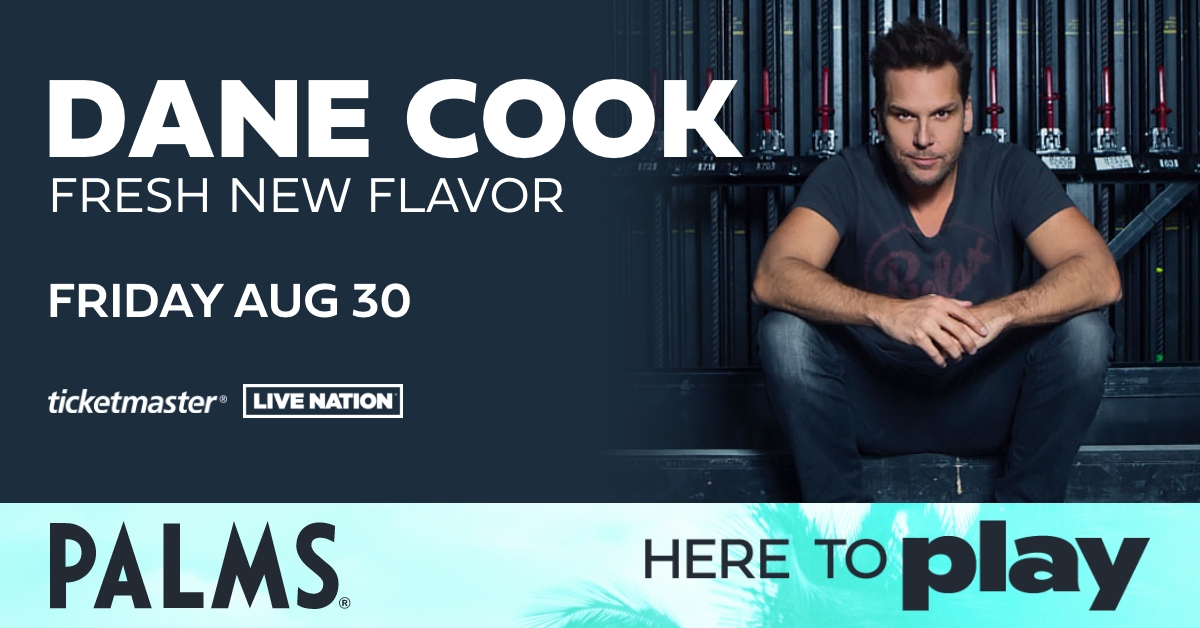 #onsalenow: step into the world of @DaneCook on his #FreshNewFlavor tour.

grab your 🎟️ → brnw.ch/21wJrIl

#palmsisheretoplay #pearltheater