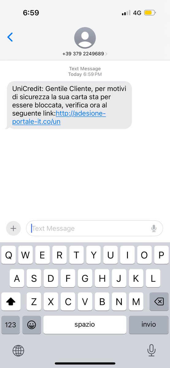 Peccato che io non ho Unicredit maledetti stronzi.