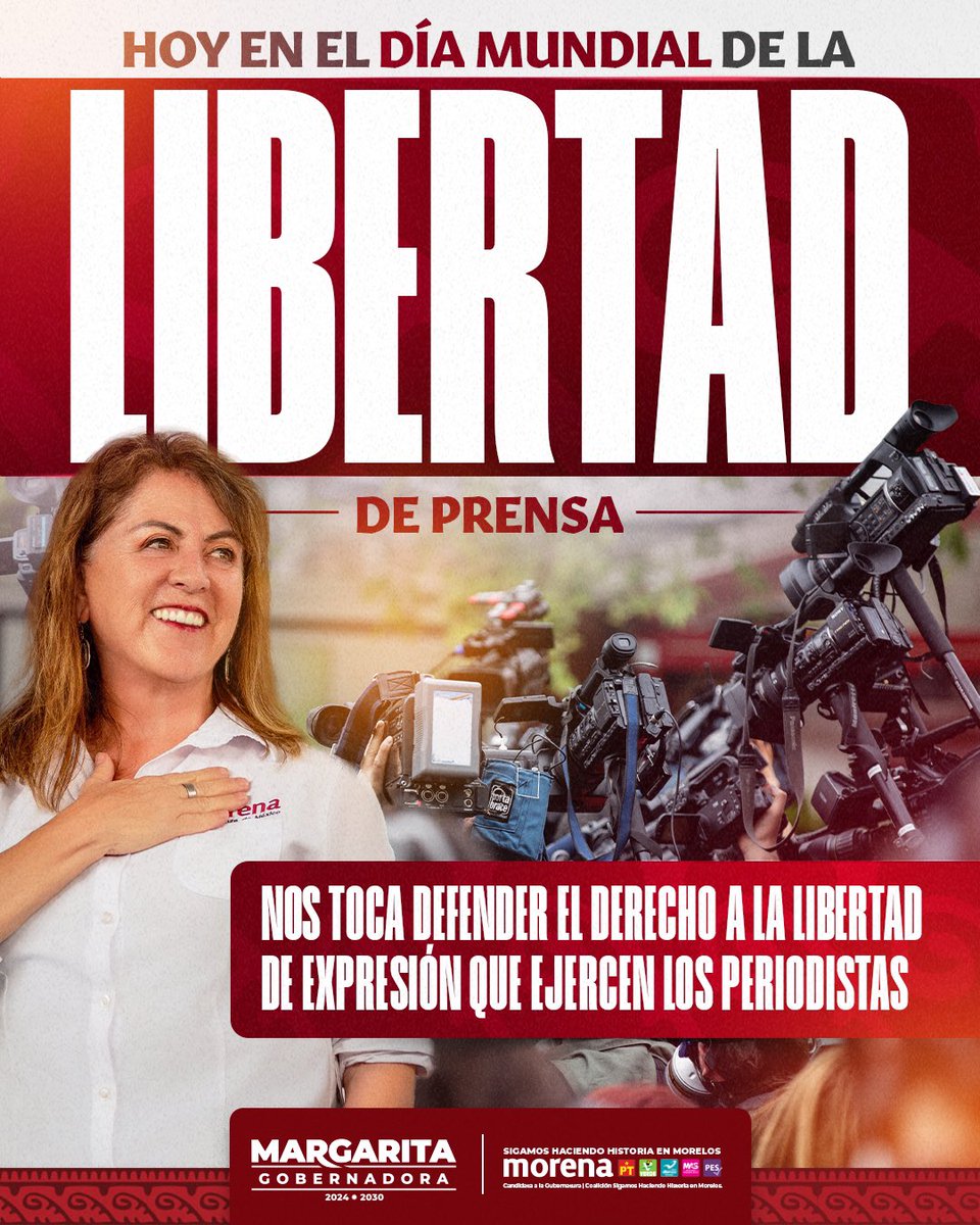 El periodismo es una profesión noble que busca acercarse a la verdad y en ese sentido su trabajo es muy importante para conocer los hechos de una sociedad de una manera objetiva. #MargaritaGobernadora