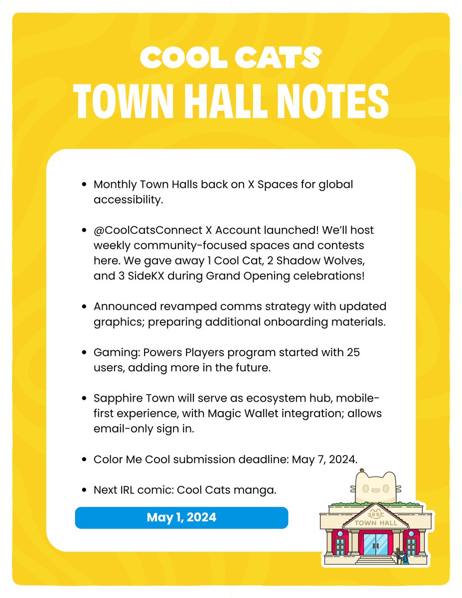 ICYMI: Notes from our April Town Hall!