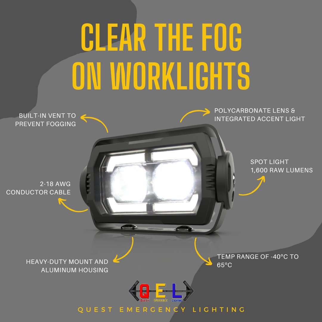 Illuminate your nights with the EW2604 Worklight! Built for ultimate brightness & durability, it's your reliable companion for any task. With over 80,000 hours of shine and a built-in vent for fog-free operation.
 Contact us at questfab.ca 
#WorkLight #TechSavvy #QEL
