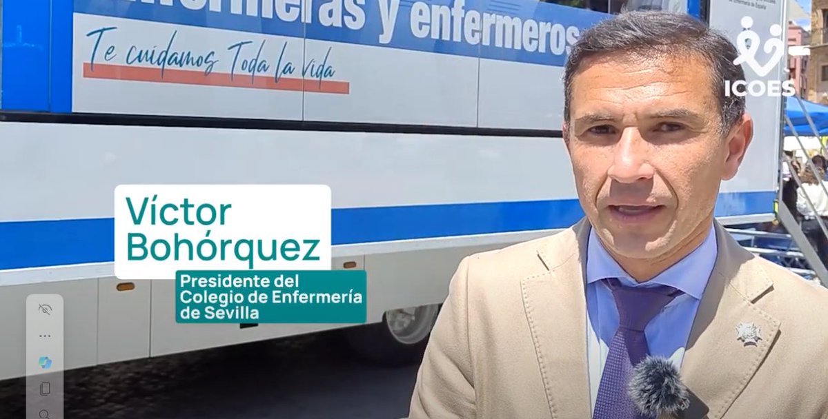 🎙️Víctor Bohórquez: 'Miles de ciudadanos y escolares han visitado la #RutaEnfermera en #Sevilla. Ha sido un éxito' @CGEnfermeria @consejo_andaluz @Ayto_Sevilla @saludand ▶️ver VÍDEO: colegioenfermeriasevilla.es/sala-prensa/vi…