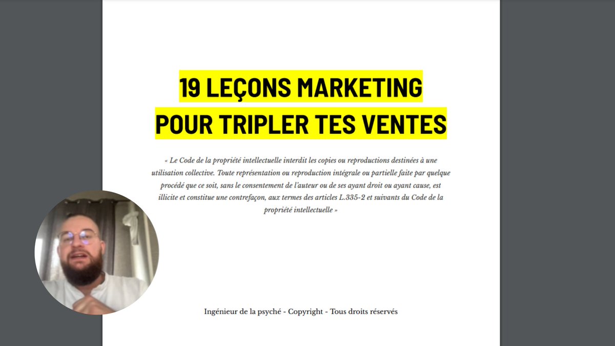 Je te donne les 19 leçons marketing qui me permettent de générer jusqu'à 5 chiffres par mois avec mes newsletters. 

Pendant 24h, c'est 100% GRATUIT !

➡️ Like + commente 'DOC' (Follow pour recevoir)