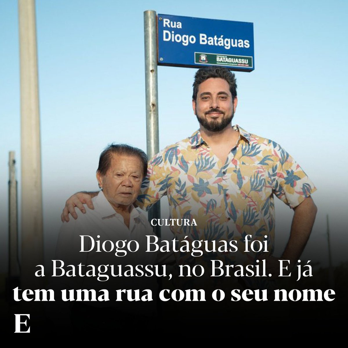 Esta sexta-feira, a prefeitura de Bataguassu, no Mato Grosso (Brasil), inaugurou a Rua Diogo Batáguas. A iniciativa surge depois de um desafio lançado no programa do humorista português.

Saiba mais: expresso.pt/webstories/dio…

📸 D.R