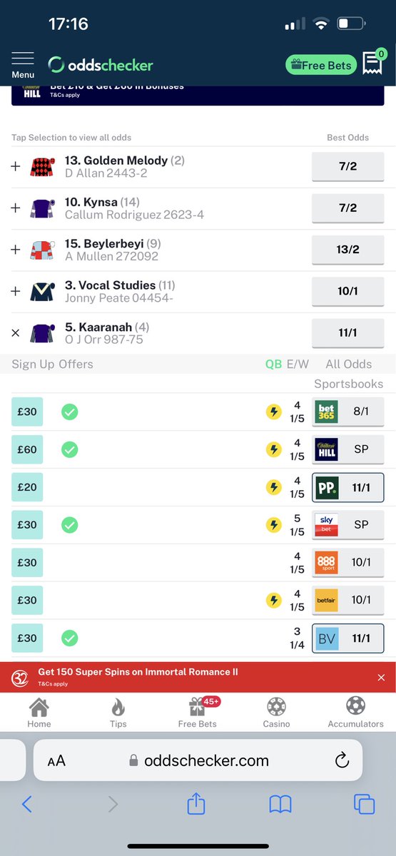 As Eddie would say …….
Gimme Hope KAARANAH!! …..
But you’d better get your skates on…. 
Going … going…….
425 THIRSK …. GL GL !! 🤞🍀🤞🍀🤞