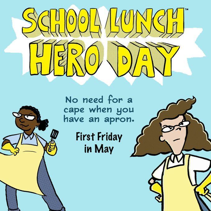 When you wear an apron, there's no need for a cape! Today, on the first Friday of May, we celebrate 'School Lunch Hero Day' -- dedicated to our hard-working @PowerUpCafe employees! Be sure to thank your #SchoolLunchHero today! buff.ly/3wuOdTw #CFISDspirit