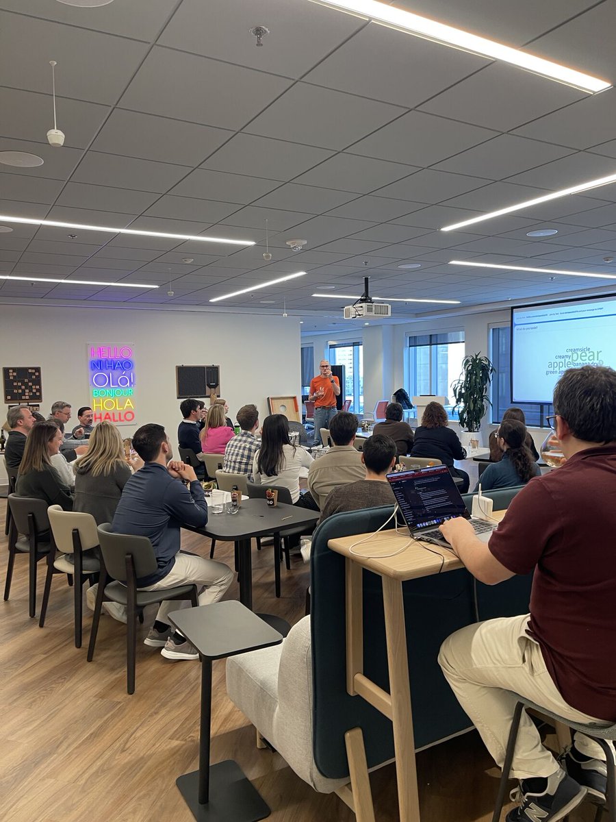 Bitsight's tweet photo. #Bitsighters worldwide recently met in #Boston for 3 days of intense brainstorming with our Global Cyber Risk Team, wrapping up with a wine tasting hosted by our Field CISO, Chris Poulin. 🍷🌍

#LifeAtBitSight #TeamWork #CyberRiskManagement https://t.co/v0yiKcnEEF