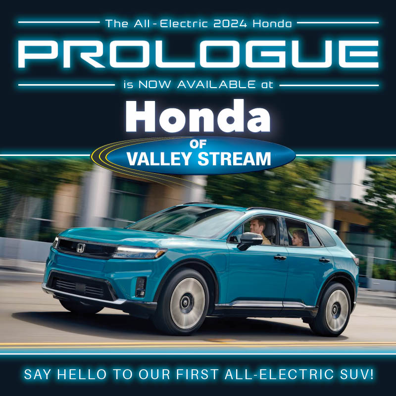 Electrify your drive with the future-ready 2024 Honda PROLOGUE—now available at Honda of Valley Stream! ⚡🚗 Visit us today and start your emission-free journey! ow.ly/puqG50RvKiM