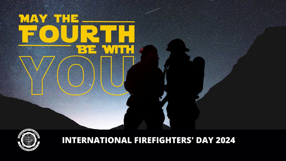 Today we celebrate the Oregon fire service and the work they do to keep communities safe across the state. #MayTheFourth be with them on this #InternationalFirefightersDay and every day! Thank you for your service. #MayThe4thBeWithYou