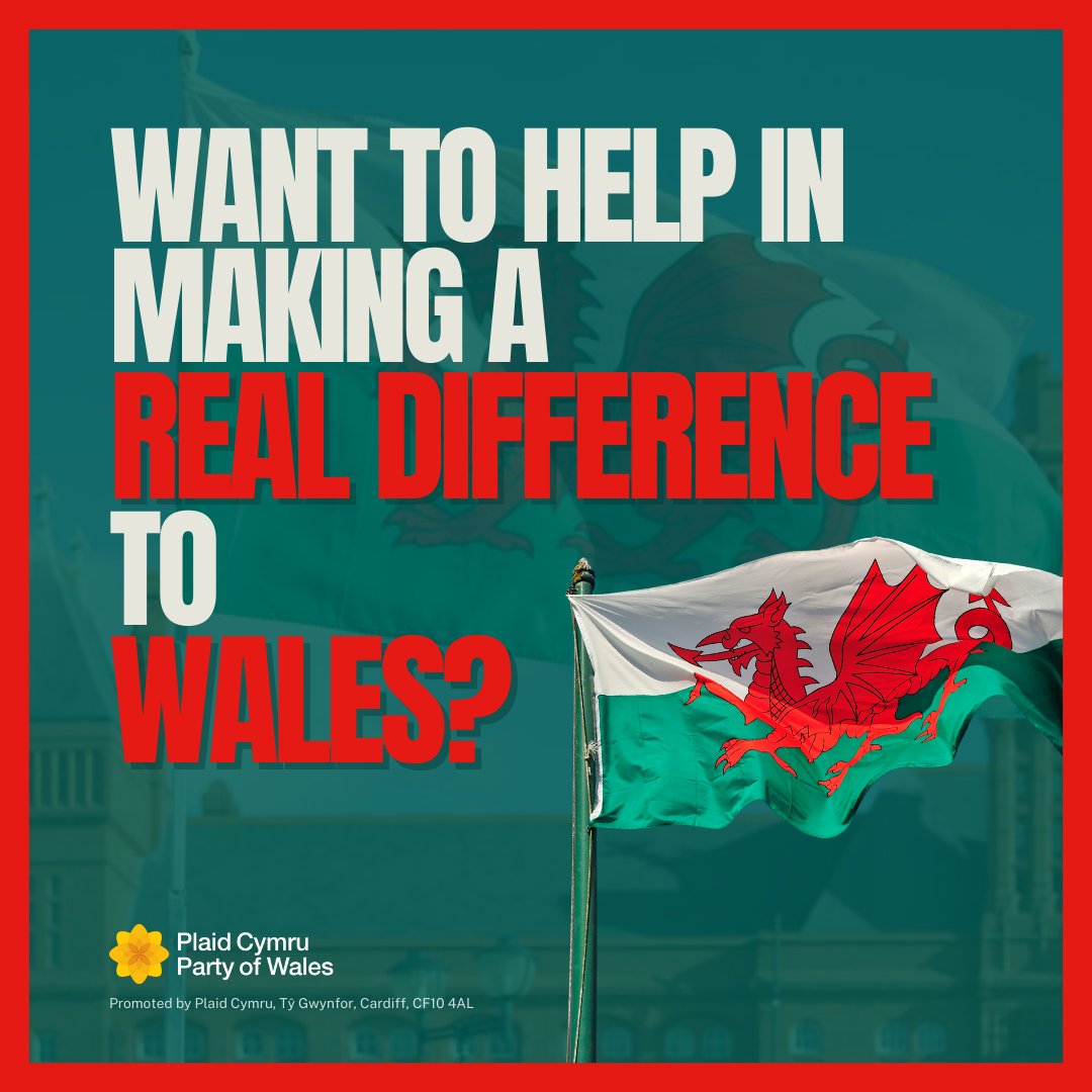 🏴󠁧󠁢󠁷󠁬󠁳󠁿 Plaid Cymru needs YOU! 🗣️Help us elect more Plaid Cymru MPs to be Wales' voice in Westminster You can volunteer: 🔺Locally 🔺At Plaid Cymru HQ 🔺Digitally, by creating or sharing content! Find out more or sign up now 👉 partyof.wales/volunteer
