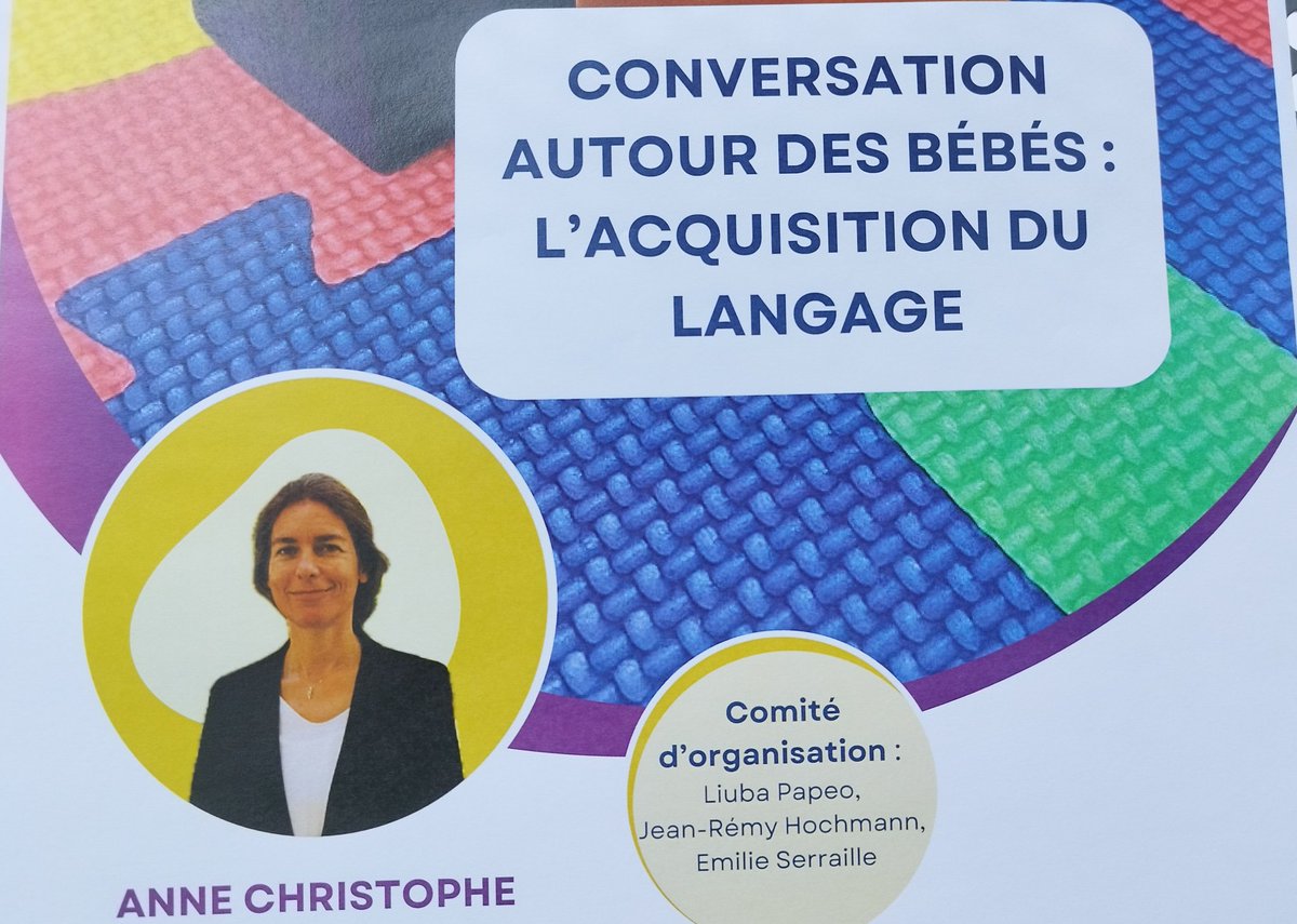 Institut des Sciences Cognitives - Marc Jeannerod (@isc_mj) on Twitter photo Currently happening at ISC-MJ : Conference on language acquisition by Anne Christophe, followed by a discussion on the work of the <a href="/BabyLyon11/">Baby Lyon</a> - Organized by <a href="/ljuba_pi/">Liuba Papeo</a> <a href="/JR_Hochmann/">Jean-Remy Hochmann</a> <a href="/EmilieSerr/">Emilie Serraille</a> Currently happening at ISC-MJ : Conference on language acquisition by Anne Christophe, followed by a discussion on the work of the <a href="/BabyLyon11/">Baby Lyon</a> - Organized by <a href="/ljuba_pi/">Liuba Papeo</a> <a href="/JR_Hochmann/">Jean-Remy Hochmann</a> <a href="/EmilieSerr/">Emilie Serraille</a>