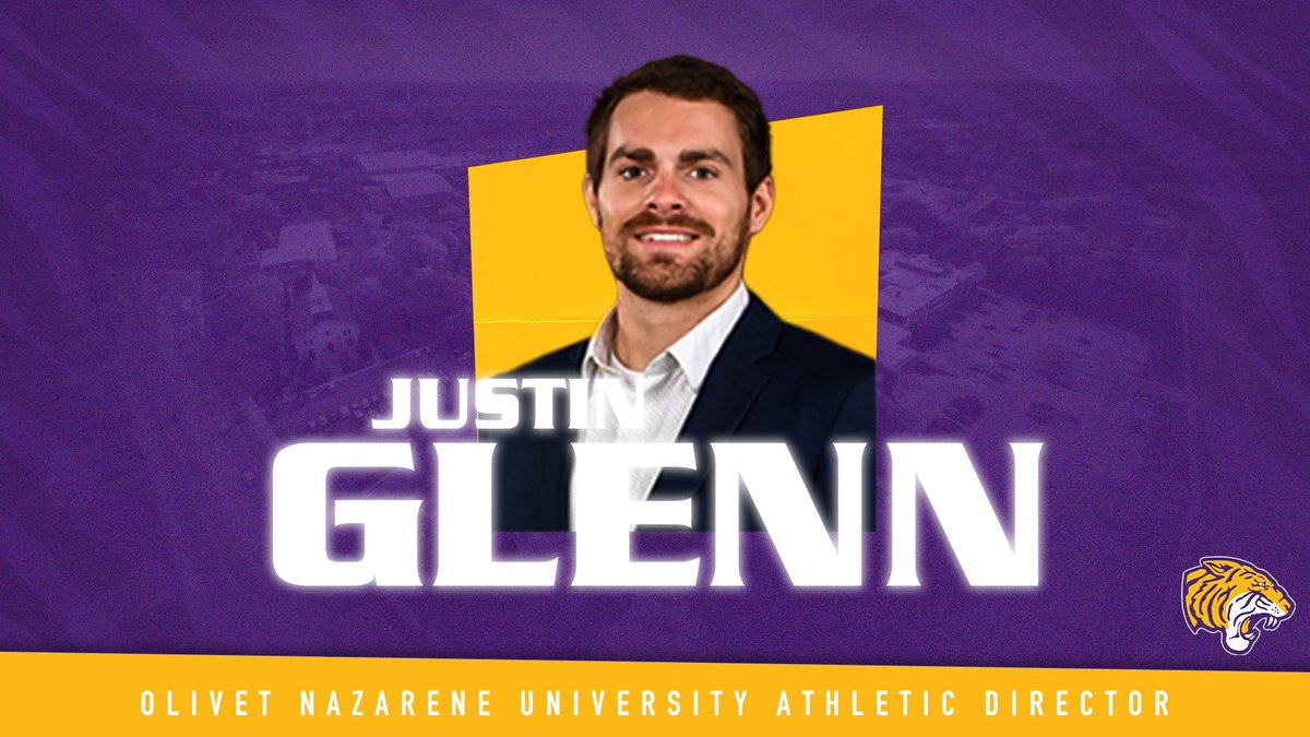𝗝𝘂𝘀𝘁𝗶𝗻 𝗚𝗹𝗲𝗻𝗻 𝘁𝗼 𝗹𝗲𝗮𝗱 𝗢𝗡𝗨 𝗔𝘁𝗵𝗹𝗲𝘁𝗶𝗰𝘀🐯 Olivet Nazarene University Vice President of Student Development Dr. Jason Stephens has named Justin Glenn the new athletic director for the university! 📰Full story: shorturl.at/koJX6 #ForONU