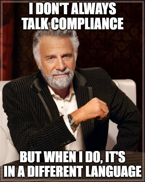 MAiBankers's tweet image. When it&apos;s time to discuss compliance, we&apos;re fluent in all dialects of regulation-ese! 💬

Diving into compliance is like taking a foreign language class, but no matter the language, we&apos;ve got the dictionary to decode it. 🔍

#fridayfunny #compliancehumor #legallingo #compliance