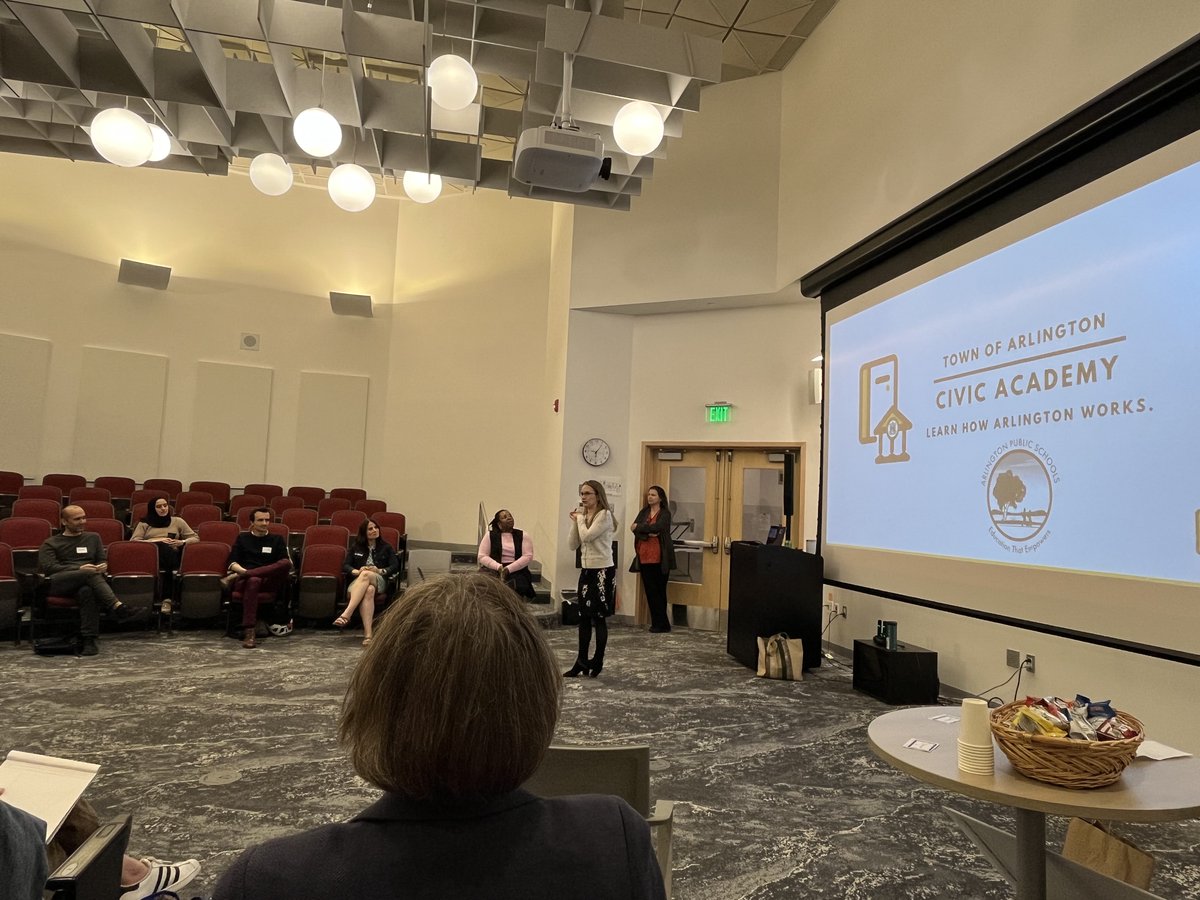 #ArlingtonMA Civic Academy Night 2: Superintendent and Director of Communications & Family and Engagement provide a deep dive on @ArlingtonMAPS and Director of Libraries engages participants about library services. #Civics #LocalGov #ArlingtonCivicAcademy