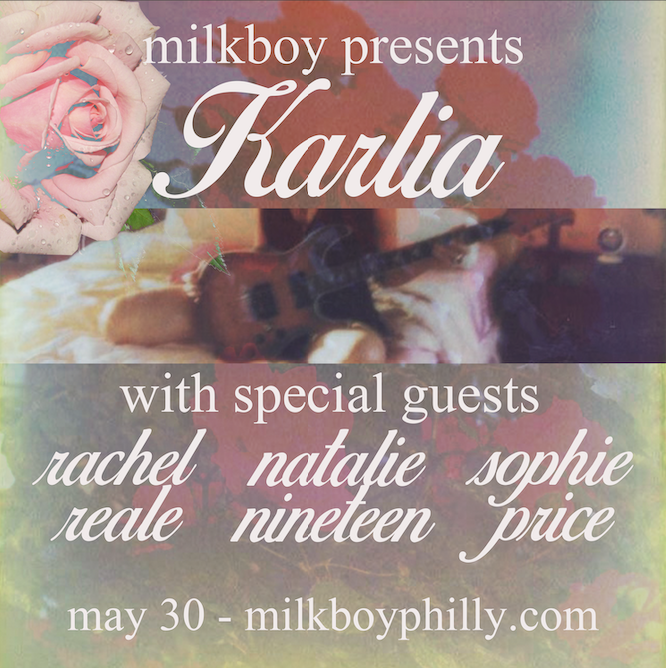 **ON-SALE NOW**
Karlia & Friends (indie) // 5.30.24
@RiotNerdPhilly: Heavy Synth Dance Party // 6.8.24
@wearesheppard (indie pop) // 6.12.24
Mars Red Sky (psychedelic rock) // 8.31.24

Tix >> milkboyphilly.com