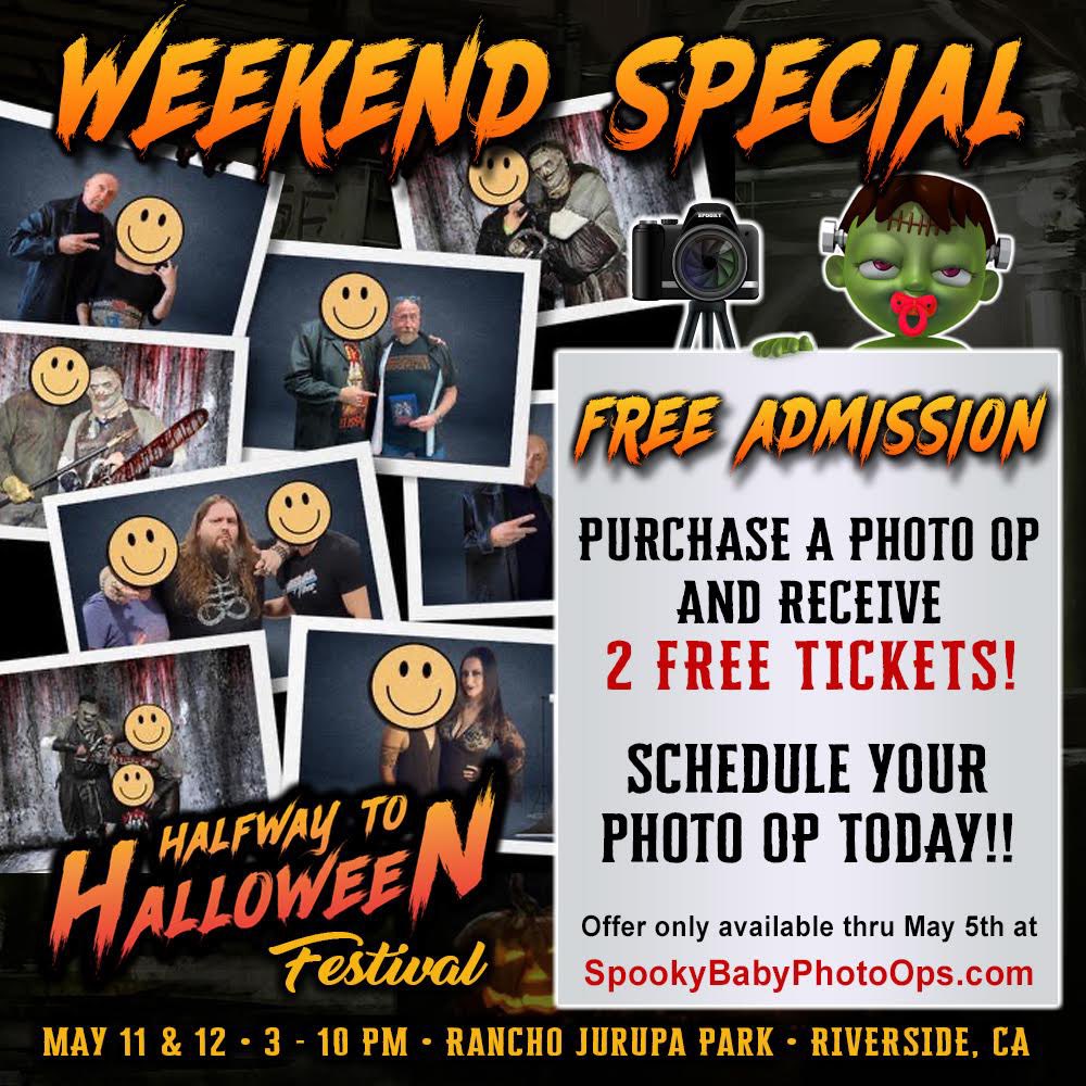 We're going to be recruiting new acts at the #HalfwaytoHalloween Festival in Riverside. You can get free tickets if you book a photo op. Plus, you can drop by our booth!
#stagefrighttheater #halloweenevent #halloweenshow #halfwaytohalloweenfestival