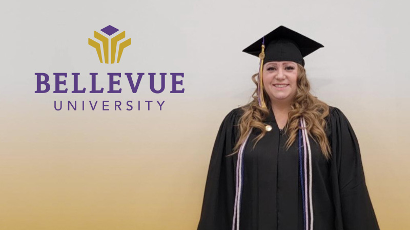 Thanks to the @BCBSNebraska collaboration w/@BellevueU, Ashley Daum achieved her academic goals without drowning in debt. Want to explore how this partnership could benefit you too? Learn more about our corporate learning program: bellevue.edu/prospective-st…