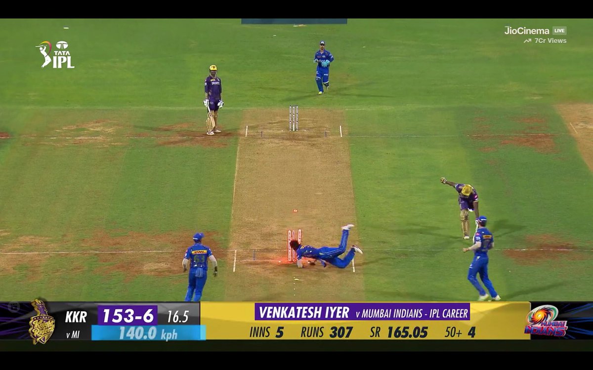 This was one of the best runouts! What an effort by Hardik Pandya to run out Russell. 🔥