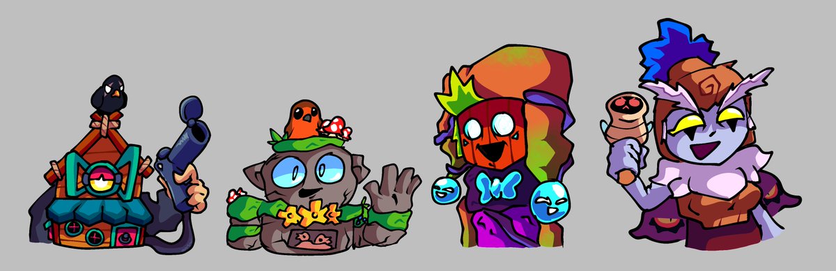 Im ready to go in The Enchanted Woods with these Skins

#BrawlStars #BrawlStarsArt #BrawlStarsFanArt #EnchantedWoods