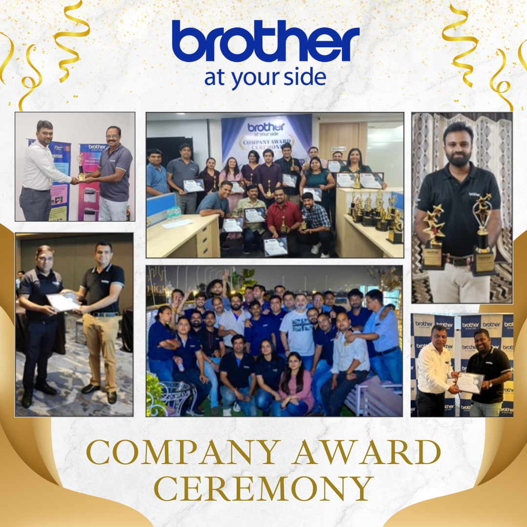 The #BrotherIndia Award Ceremony is an occasion to acknowledge associates who have gone extra mile to support our customers and business.

All the winners truly deserve a very big Congratulations 

#BrotherAtYourSide #RewardsAndRecognition
#AppreciationAwards #Brother