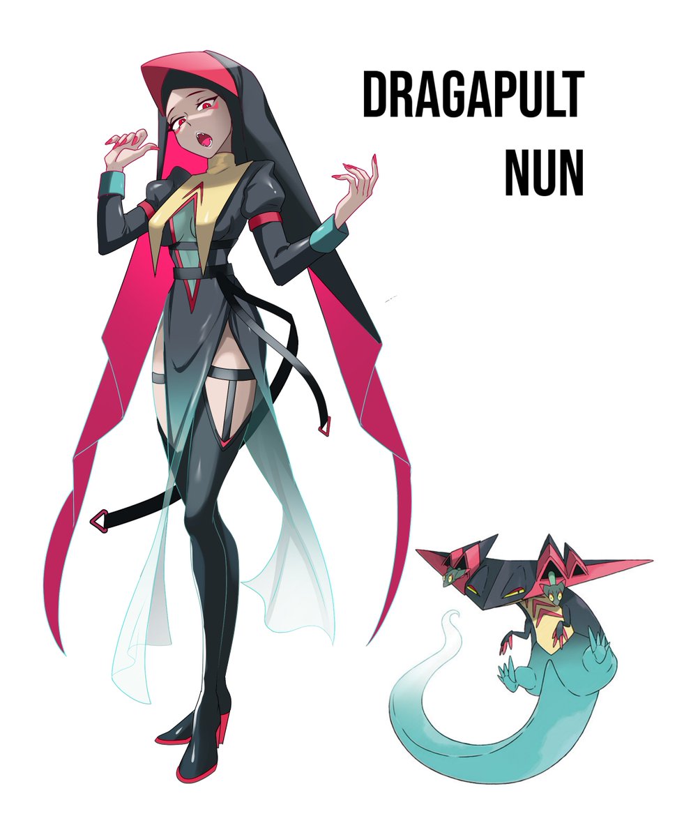 ⏫spooki dragapult nun gijinka!