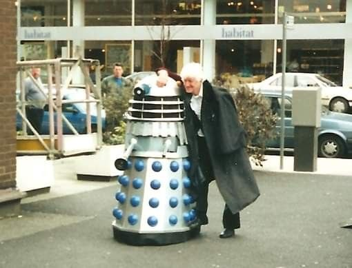 Jon Pertwee & a Dalek (1990s) #DoctorWho #DrWho