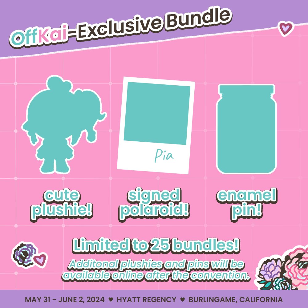 Ohappi, Konppi! Your favorite Bratty Slime @PiaPiUFO  and Nekomata are teaming up again, with an all-new, exclusive, and limited-supply merch bundle at OffKai Expo! Staaaaaay happi! 👽 🥒
