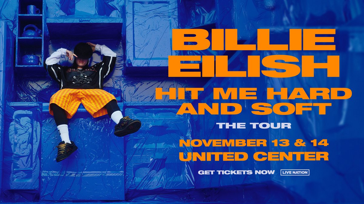 IT’S TIMEEE! ⏰ Tickets are available NOW for November 13 and at 1 PM for November 14! Grab yours for Billie Eilish’s HIT ME HARD AND SOFT: THE TOUR at unitedcenter.com/billieeilish Don’t miss this epic show!