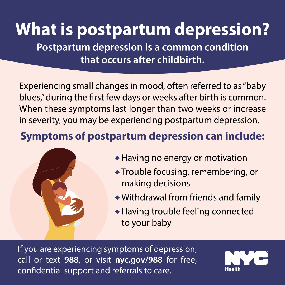 This #MaternalMentalHealthAwarenessWeek, make sure you know the difference between the 'baby blues' and postpartum depression. Learn more about postpartum depression and how to get support: on.nyc.gov/450htwT