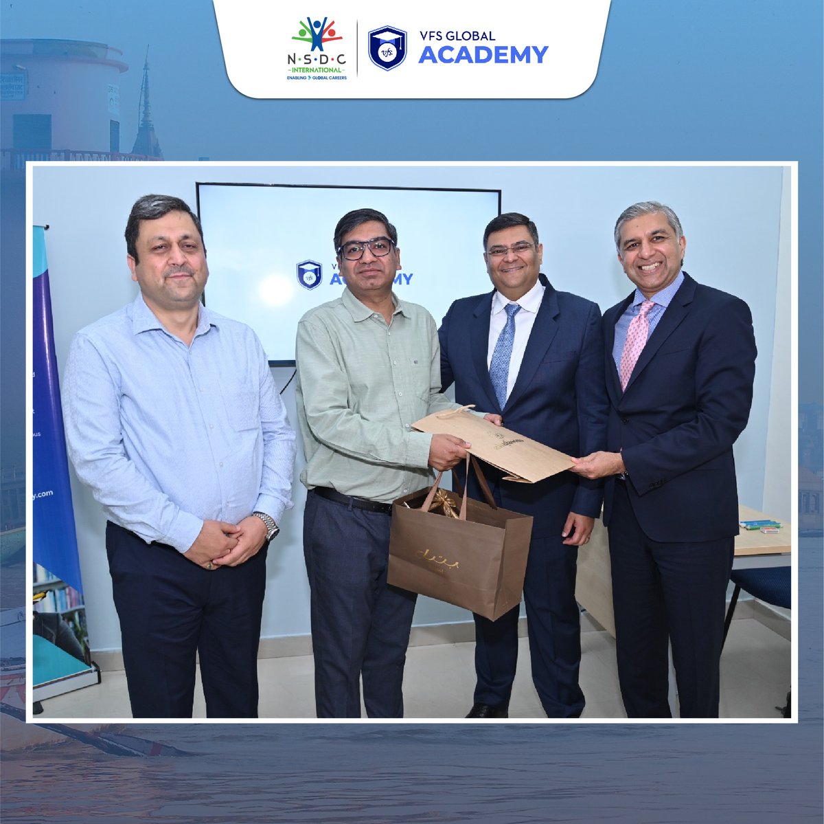 Empowering Varanasi's youth! NSDCI collaborates with VFS Global Academy to launch a top-notch Retail, Travel and Hospitality Training Academy in Varanasi! #SkillDevelopment #EmpoweringYouth #VaranasiEducationHub