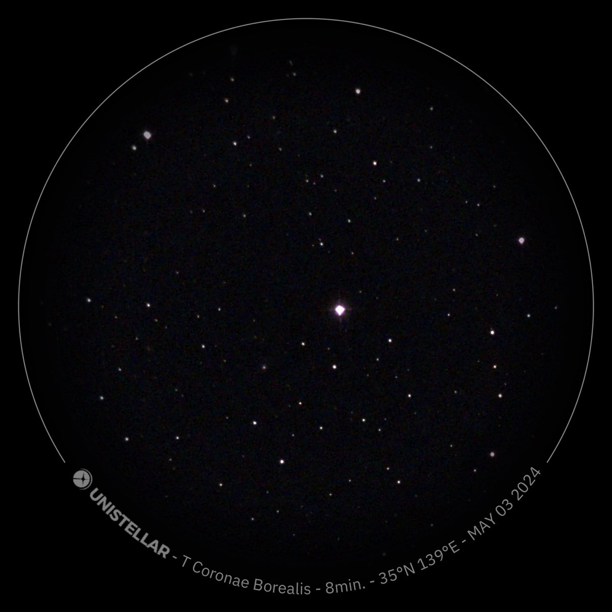 Blaze star / T CrB
May 3 23:55 JST
eVscope