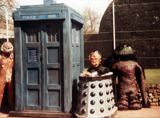 Dalek, Marshman TARDIS & Mandrel at Longleat (1983) #DoctorWho #DrWho