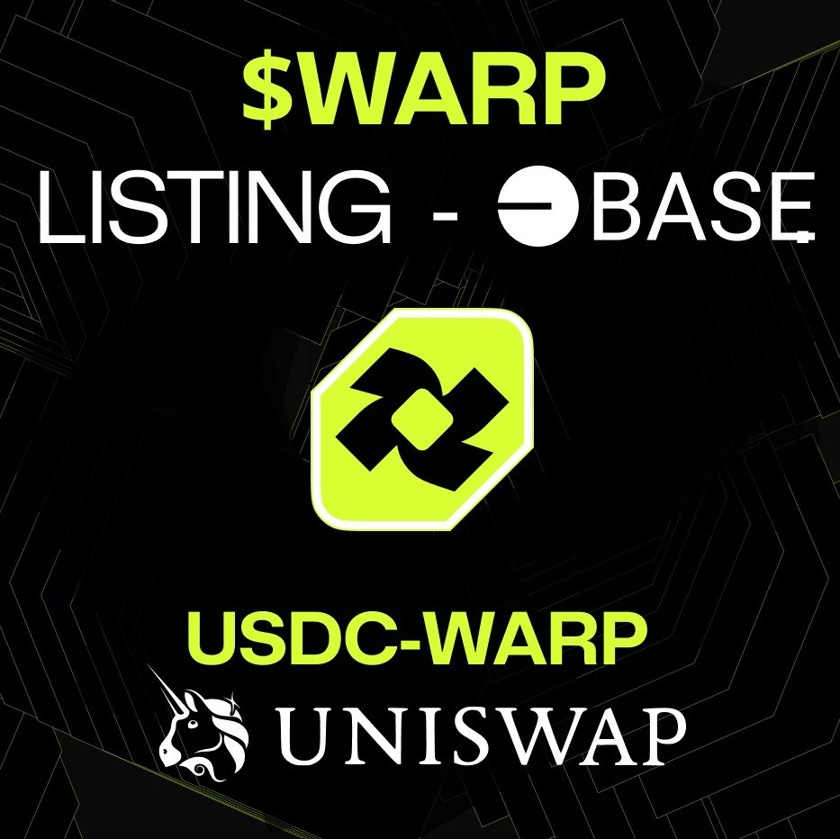 wardenprotocol's tweet image. $WARP, the main token for YieldWard, as well as collecting points for @wardenprotocol airdrop, is now live on @Uniswap, on @base ✅
👉main pair: USDC-WARP
👉token: basescan.org/token/0x3c8665…
👉Track it: 
dextools.io/app/en/base/pa…

More markets coming 🐸
