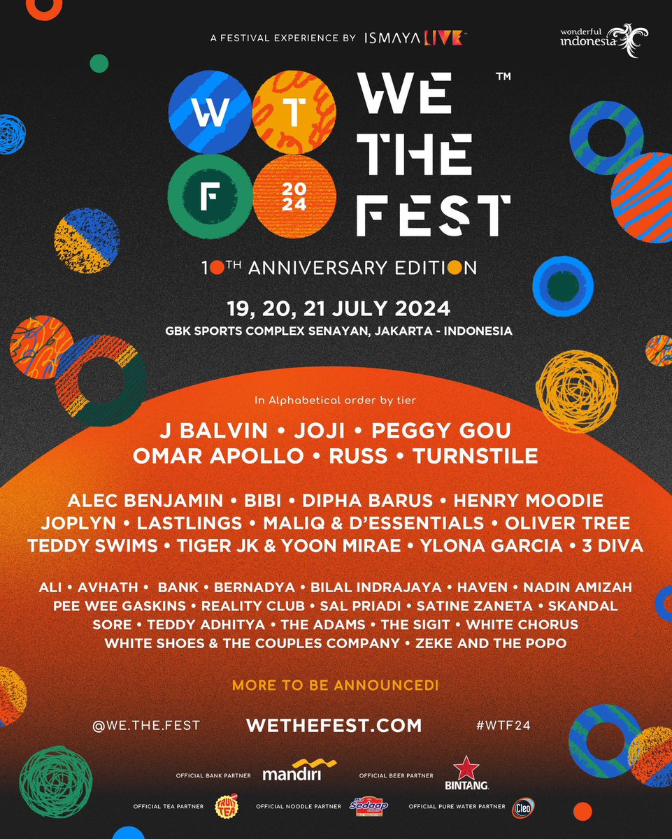 We The Fest / 19-21 de julio @ Yakarta 🇮🇩 (@WeTheFest)