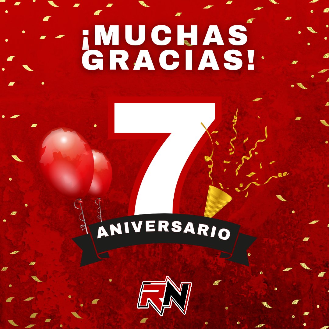 ¡Muchas gracias a todos!🫡

El día de hoy este proyecto llega a 7 años, agradecemos a todos por estar con nosotros en este viaje.😎🤩

Todos los días de la semana, todos los días del año llevando la mejor información para todos ustedes; 2555 días.🎂

#RN7