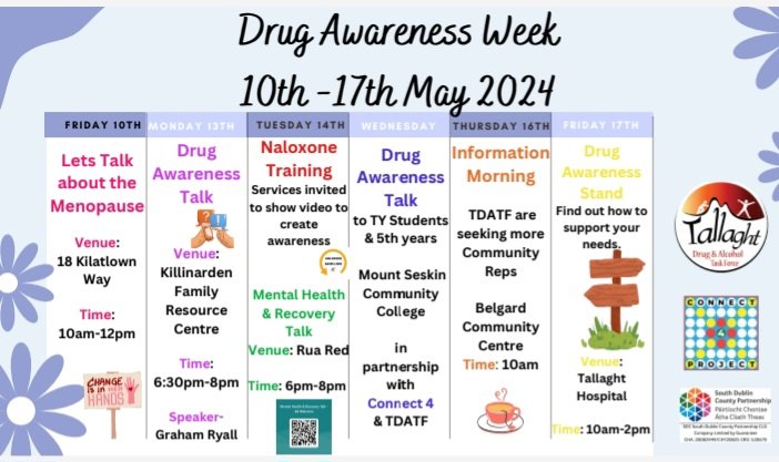 @SDC_Partnership @Connect4Project 
#tallaght #drugawareness