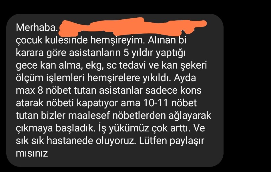 Böyle bir mesaj elime ulaştı gerçekten okurken ben utandım bir hemşirenin kendi görev ve yetkilerini bilmemesi ????