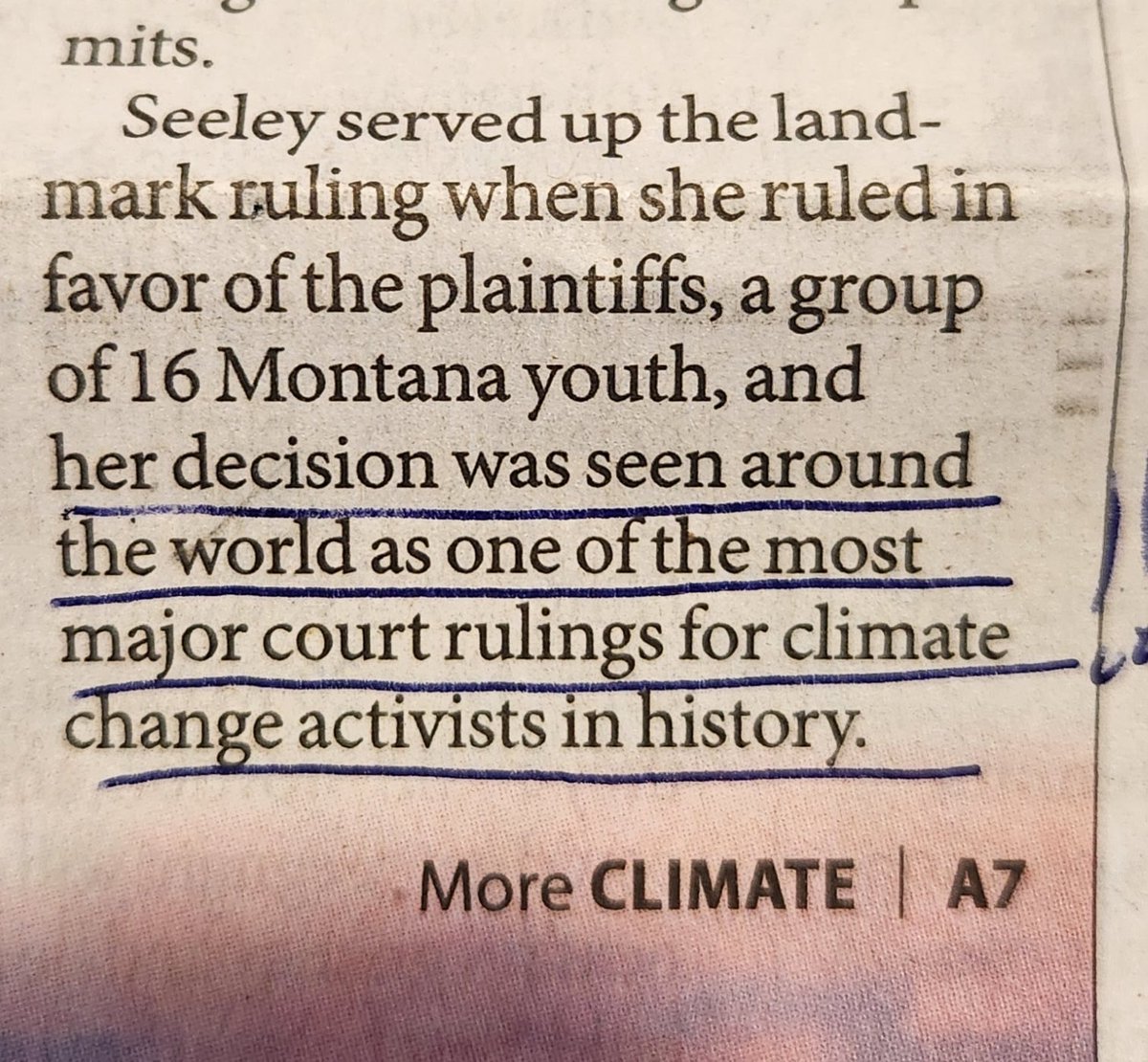 Our Montana kids are moving mountains. ⁦@westernlaw⁩ ⁦@youthvgov⁩ #heldmakeshistory #climateheroes #cleanairkids ⁦@Moms_Press⁩